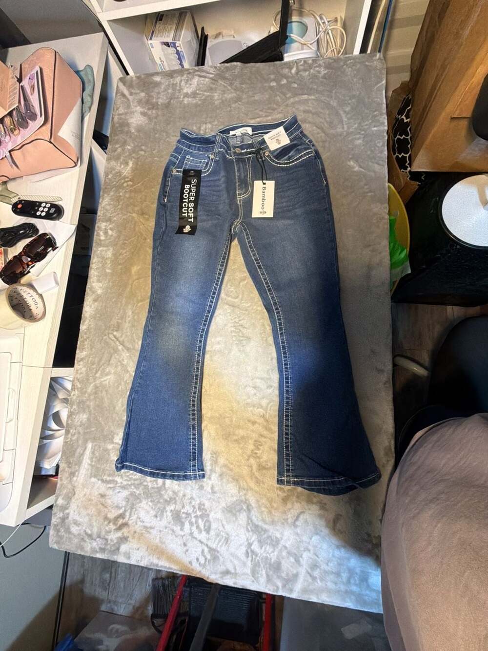 Bamboo Super Soft Bootcut Jeans Size 7